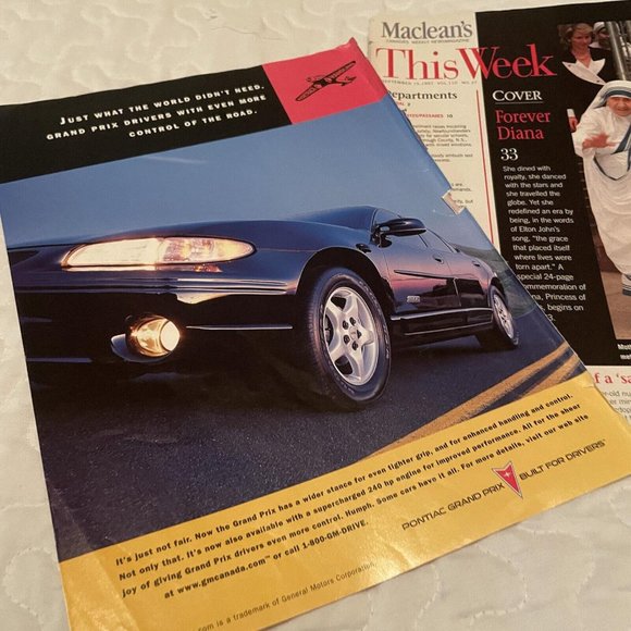 Maclean's Magazine PRINCESS DIANA September 15 1997 / Mother Teresa - Canadian - Picture 6 of 11